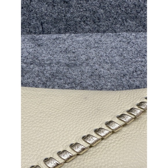 LAGGO Crossbody Bag Womens Ivory Stitched Envelope Convertible Clutch - Picture 10 of 10